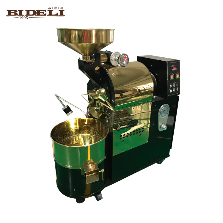 Bideli double layer stainless steel drum coffee roasters/coffee beans roaster 1kg 2kg 3kg