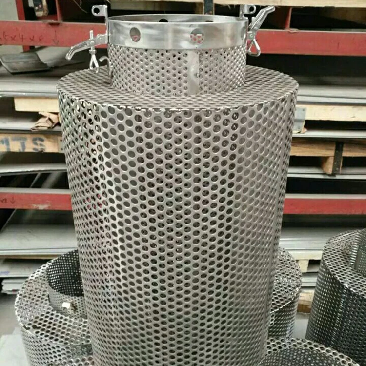 stainless steel exhaust perforated tube