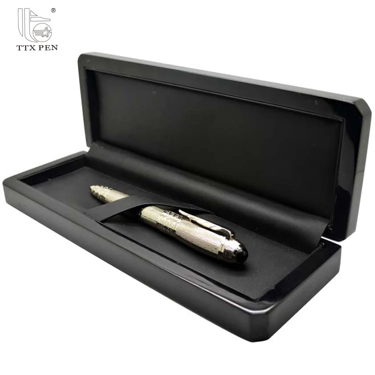 TTX Customized High Quality Metal Ball Pen Set With Black Gift Box For Promotion