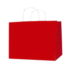 Wholesale printed promotional small white brown recycled craft gift brown kraft bread coffee square bottom paper packaging bags