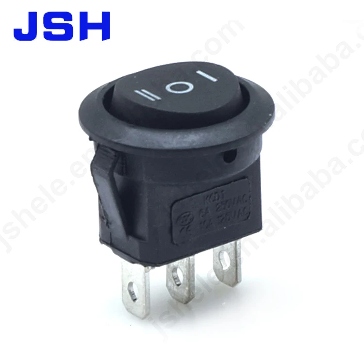 Round Car On/Off Rocker Switches Car Audio Toggle 12V Amp Install Lights