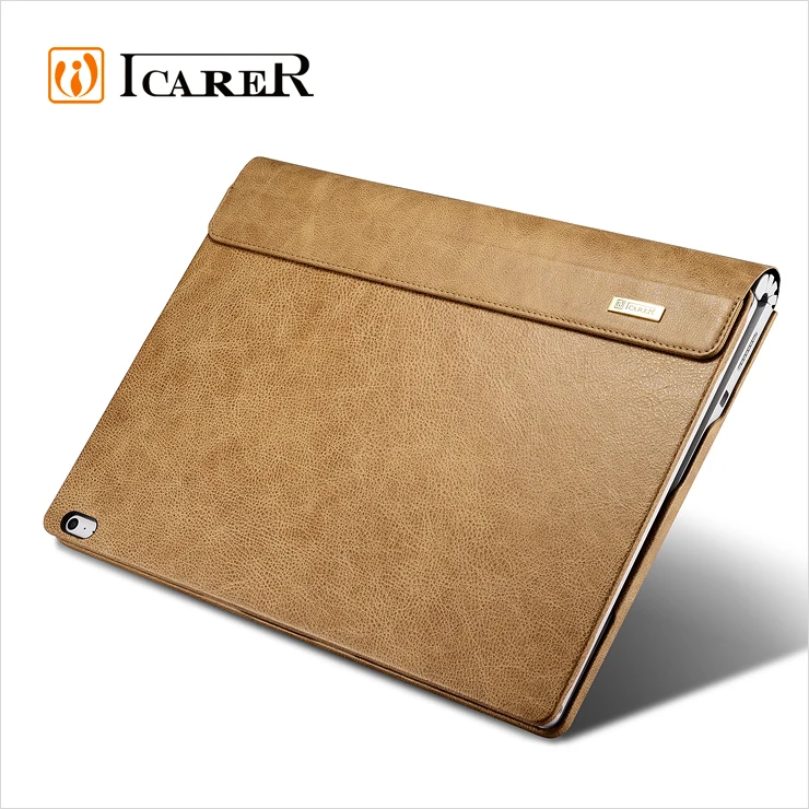 ICARER Shenzhou Real Leather Detachable Folio Case for Microsoft Surface Book