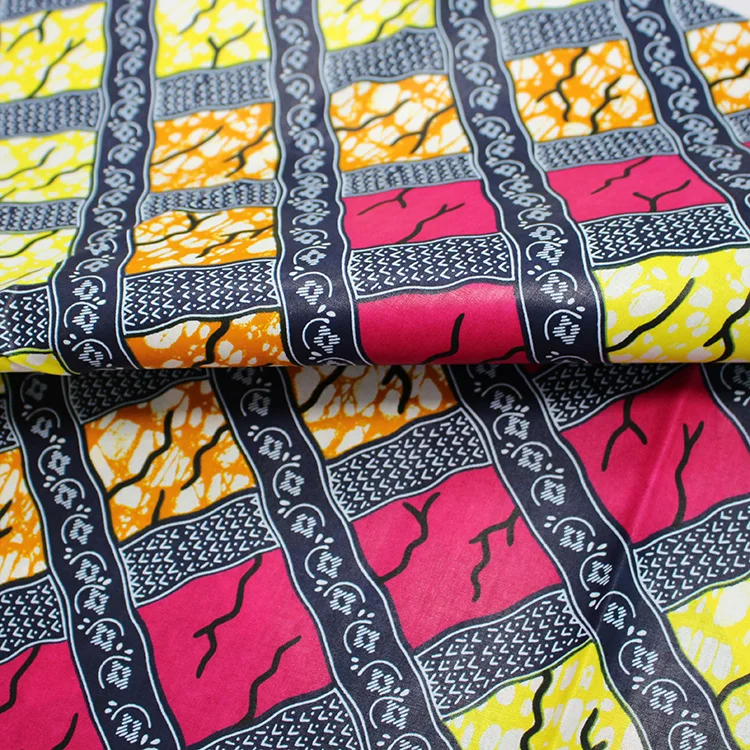 cotton printed wax african wax fabric wholesale