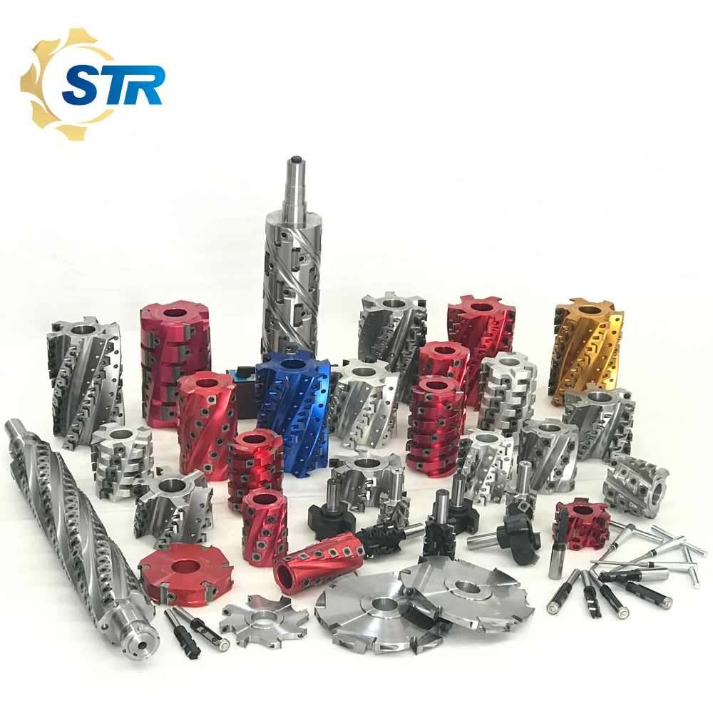 Спиральные режущая головка для пластический строгальный станок по дереву профиль пластический строгальный станок режущая головка для формовочное устройство и формирователь 4-сторонняя лампа для Фуганок Машина