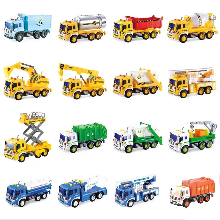 
Wholesale crazy cartoon engineering truck friction car plastic toy 