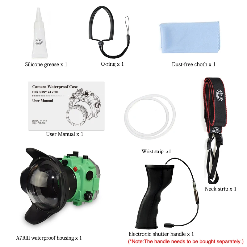 Seafrogs A7RIII(16-35MM) Waterproof Diving Housing Cover 40m Underwater Diving Camera Case with dome port for Sony A7R III