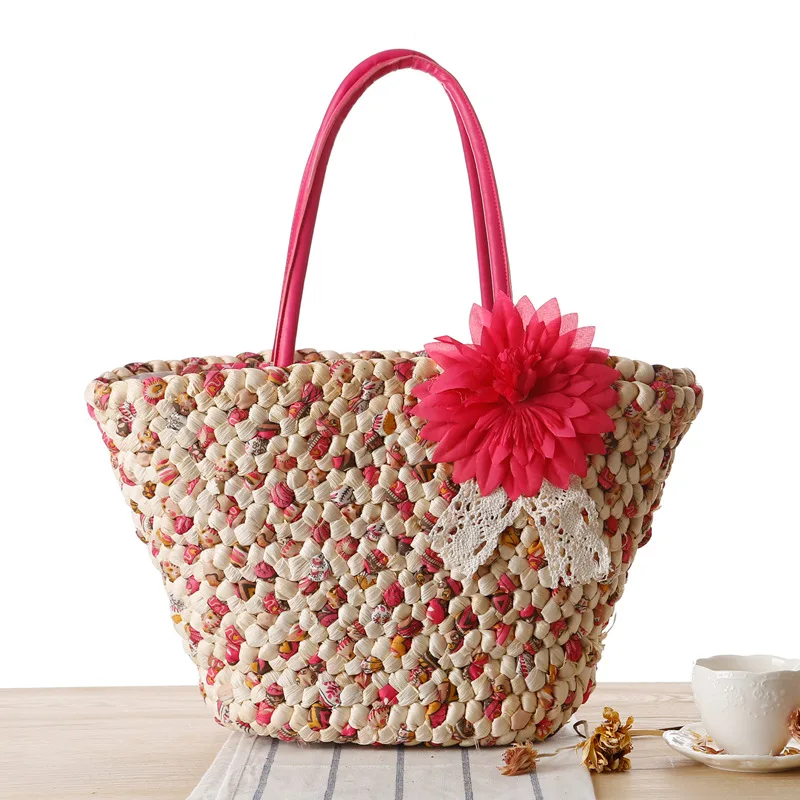 China manufacturer paper straw bag bohemian bali for summer