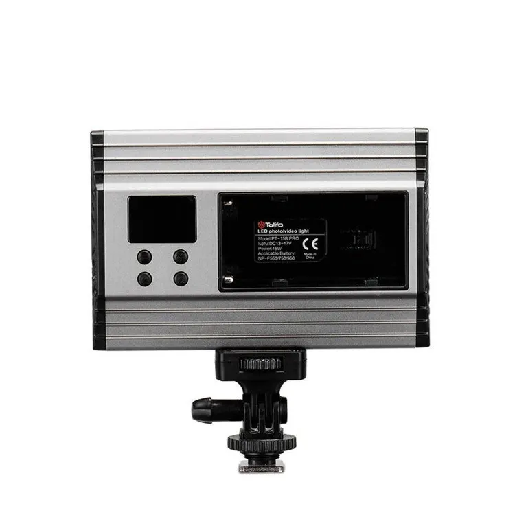 PT-15B Ultra-thin Bi-Color 3200K-5600K Aluminum Alloy Dimmable Studio Photography  LED Photo Video Panel Light for Camera