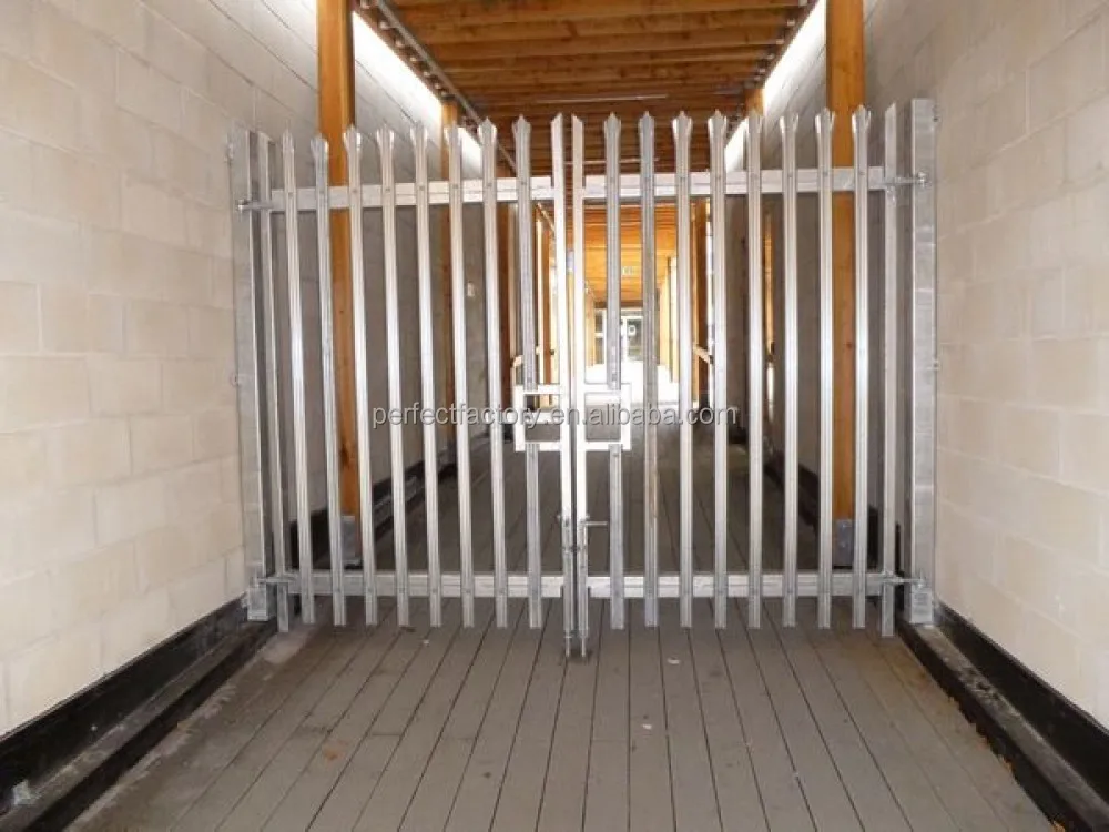 
Wholesale Galvanized metal palisade pedestrian gates and fencing 