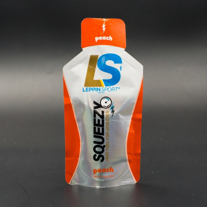bottle shaped foil spout pouch for energy drink gel packaging