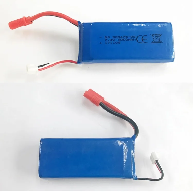 7.4v 2000mah lithium polymer battery 7.4v 903475 battery pack