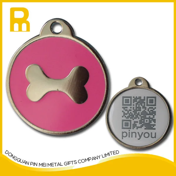stainless steel pet id tag qr rfid pet tag printing dog tag