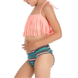 Wholesale Comfortable Tassel Kids Bathing Suit