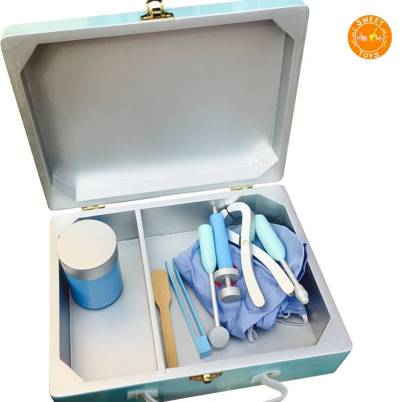 educational toy wooden pretend play toys for kids,Role playing doctor pretend play doctor set doctor tool toy for kid