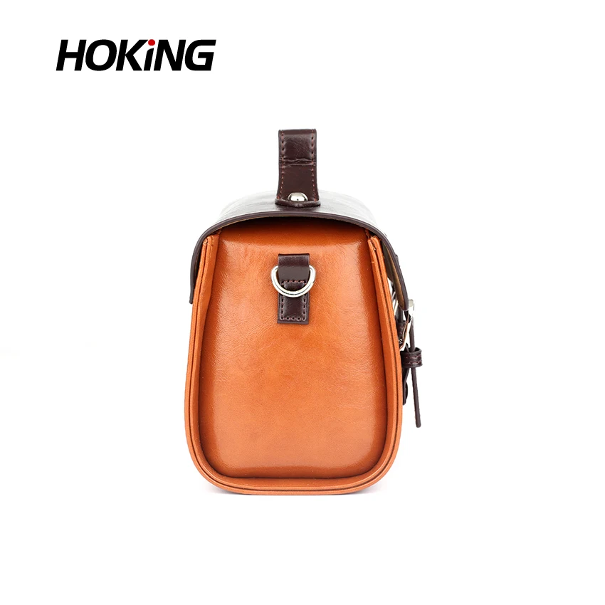 Brown Instax Fujifilm Mini Film Camera Case Protective Messenger Bag