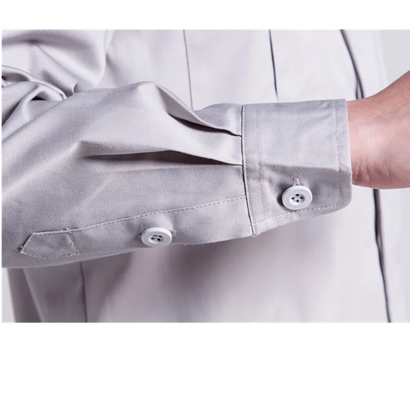 Gray Workwear Uniform For Industrial Men Work Wear Polyester Antistatic Workwear For Worker Work Suit