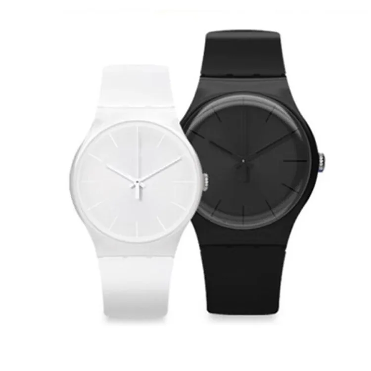 
Factory waterproof colorful wrist silicone jelly watch with customs logo 