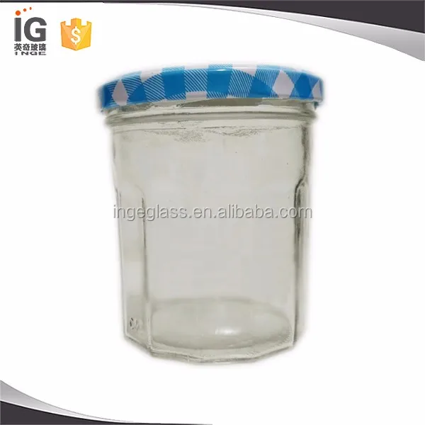 Empty Bonne Maman Jelly Jam Jars Red Gingham Plaid Lid