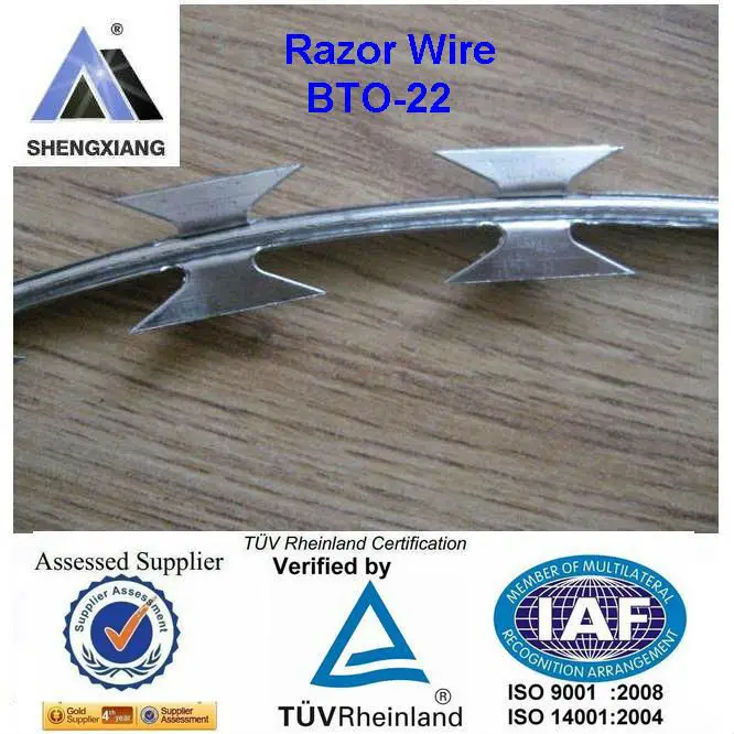 нержавеющей стали и оцинкованной колючей проволокой 20 лет завод проверены по tuv rheinland