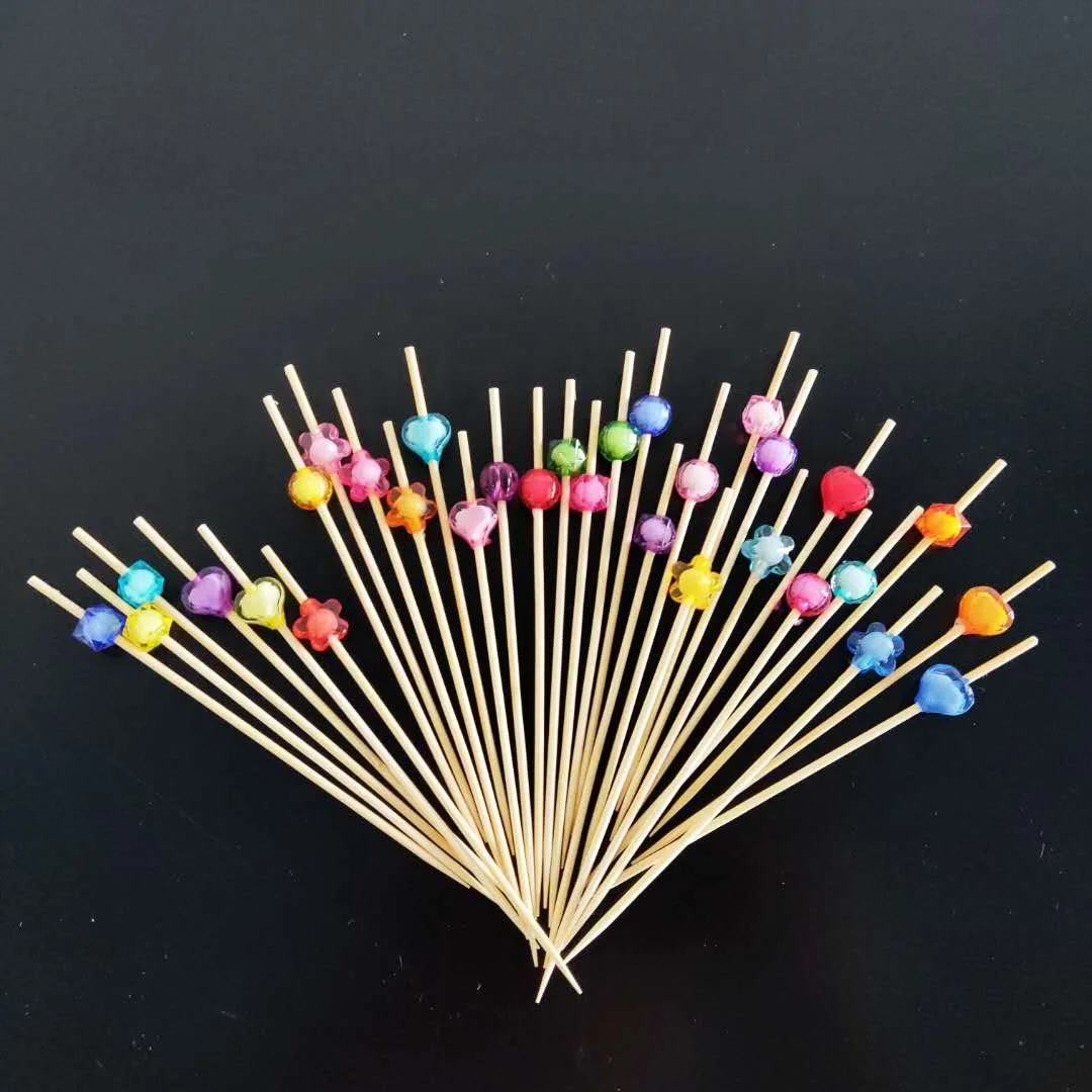 120 мм, украшение для кексов для вечеринок, гибкие бамбуковые палочки, одноразовая бамбуковая сэндвич-палочка для шпажки