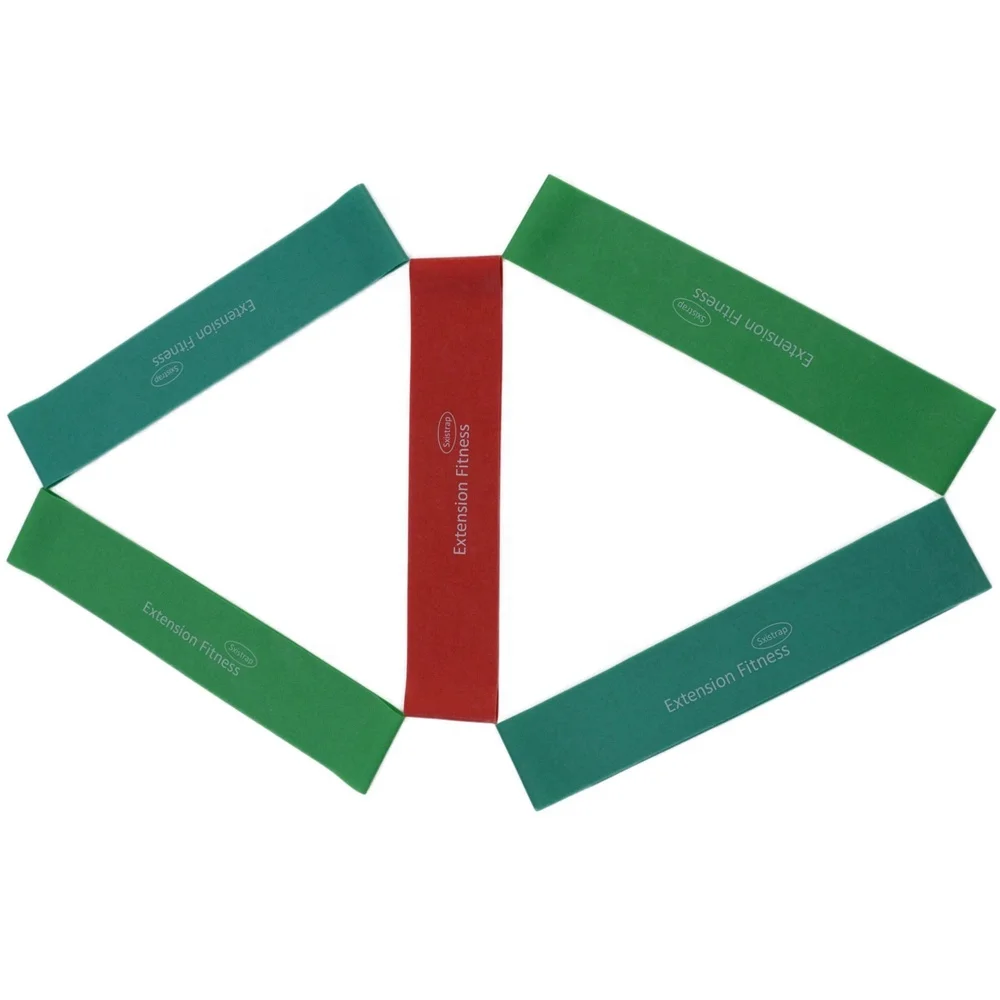 100% pure latex mini resistance bands and fitness bands set