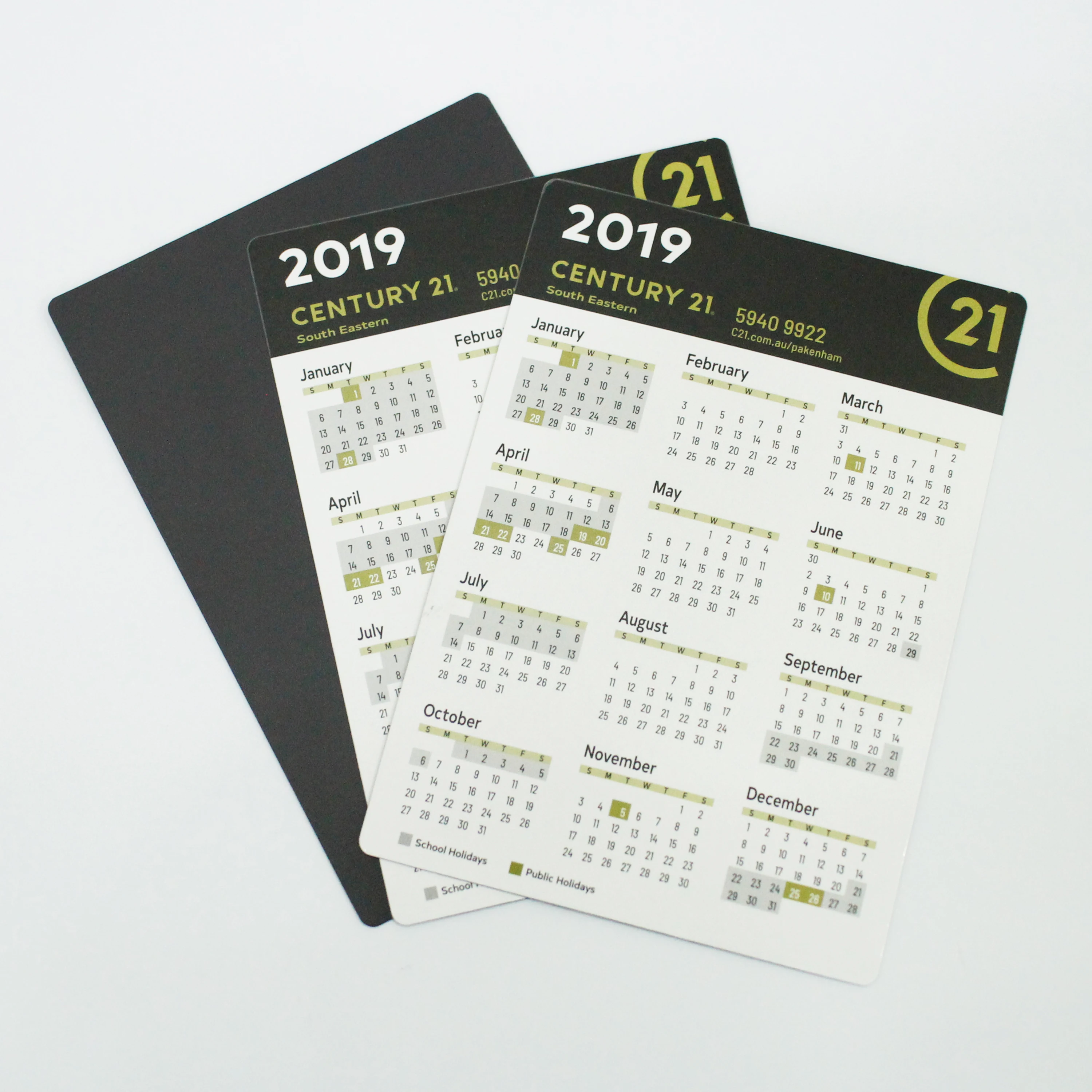 Custom Design Advertising Promotional Magnetic Calendar Business Fridge Magnet Sticker for Real Estate Agent