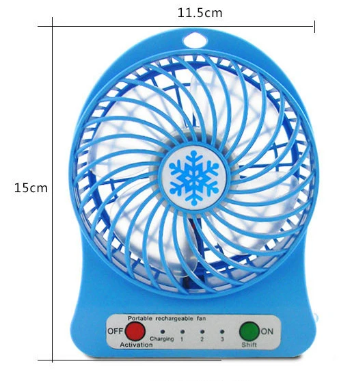2018 Trending Portable Flexible Electrical Hand Fan 3 Speed Mini Portable Handheld Rechargeable Fan With LED Light For outdoor