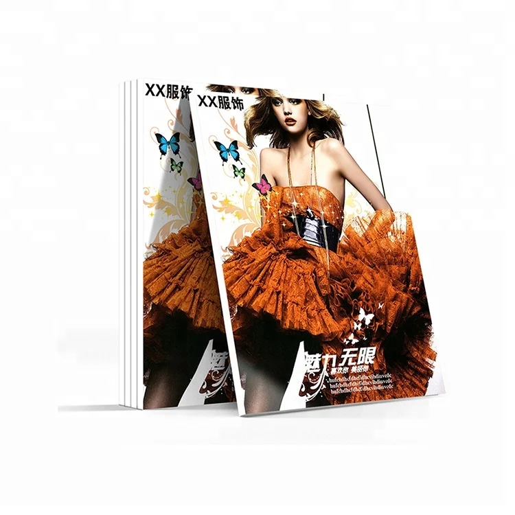 Advertising cheap soft cover recycled paper customized montly fashion magazine printing manufacturer