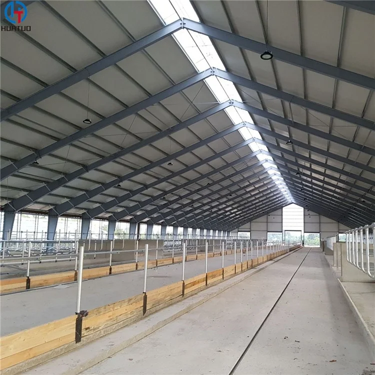 Hot Sale Fast Assemble Prefab Steel Structure Metal Cow Farm Barn House Building Kits