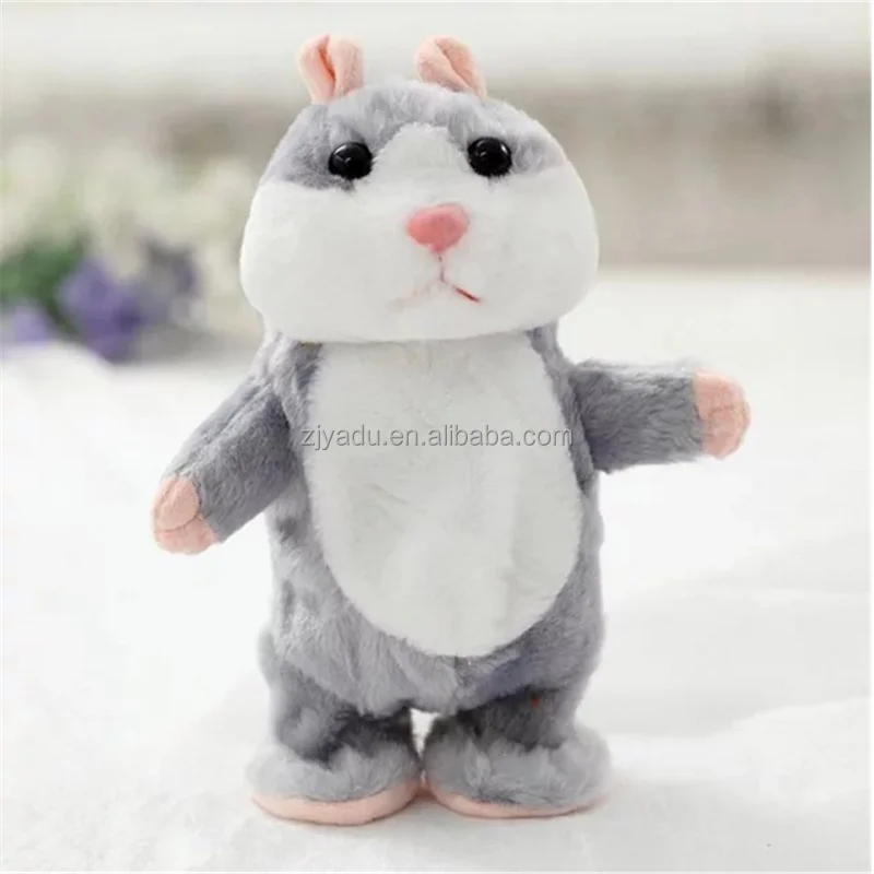 Cute Walking Repeat Talking X Dancing Hamster / Plush Hamster Toy / Plush Speaking Nodding Hamster Animal Toy For Kid