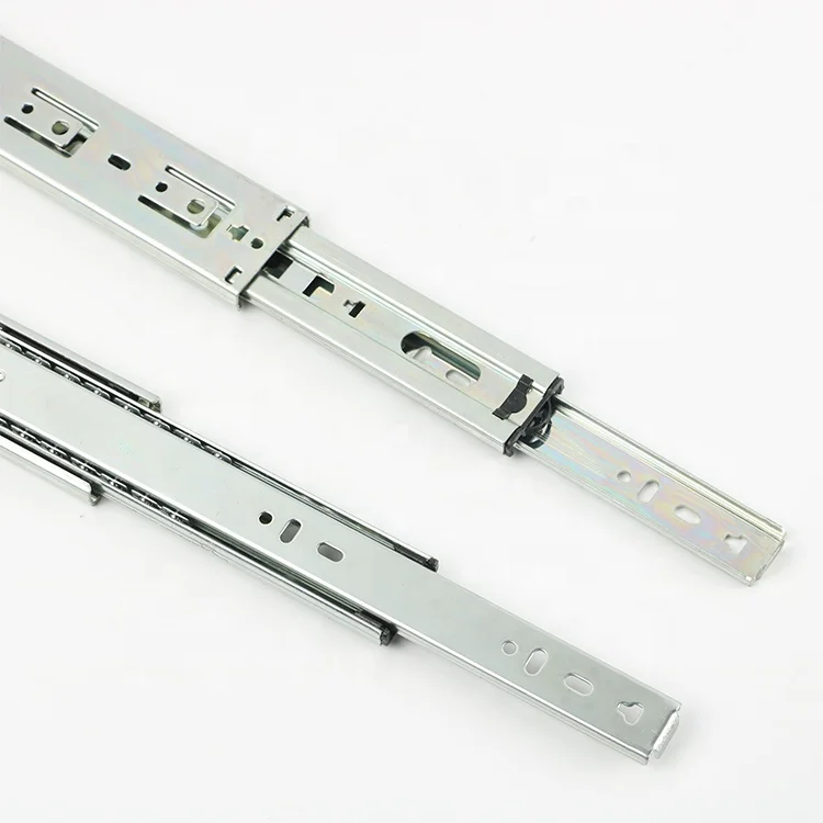 TH1350ZN 50mm Soft Close Bearing Ball Bearing Furniture Hardware Full Extension Slide Telescopic Rail Drawer Slide 1500mm