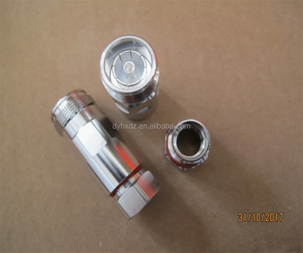 Jack Clamp type straight connector for superflex cable MINI DIN 4.3/10 female 1/2 feeder cable