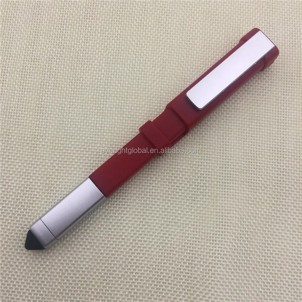 T0027 Low MOQ Multi functional tools Plastic ballpoint pen with stylus end and phone stand for promotional event