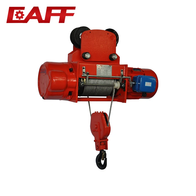 220V Mini Electric Hoist Winch/Cable Hoist with Electric Trolley