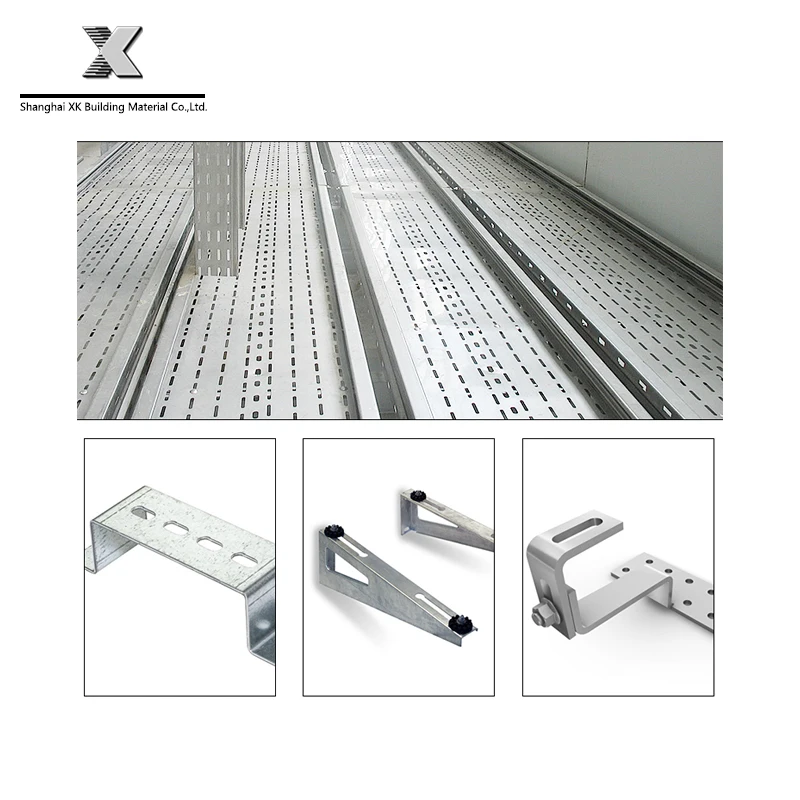 perforated cable tray for desk cable management