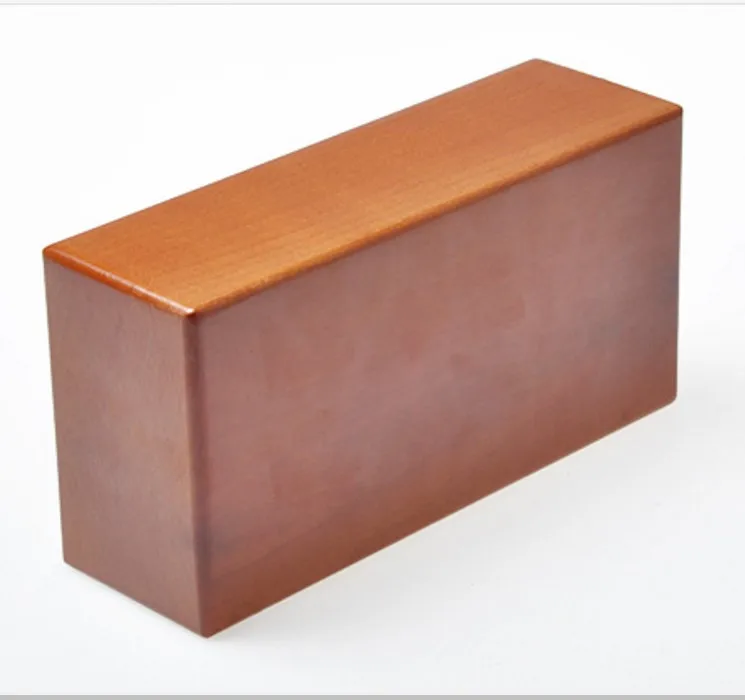 high quality Natural Solid Beech Wood Yoga wholesale Handstand Blocks Beach wood yoga block wood block yoga LOGO available