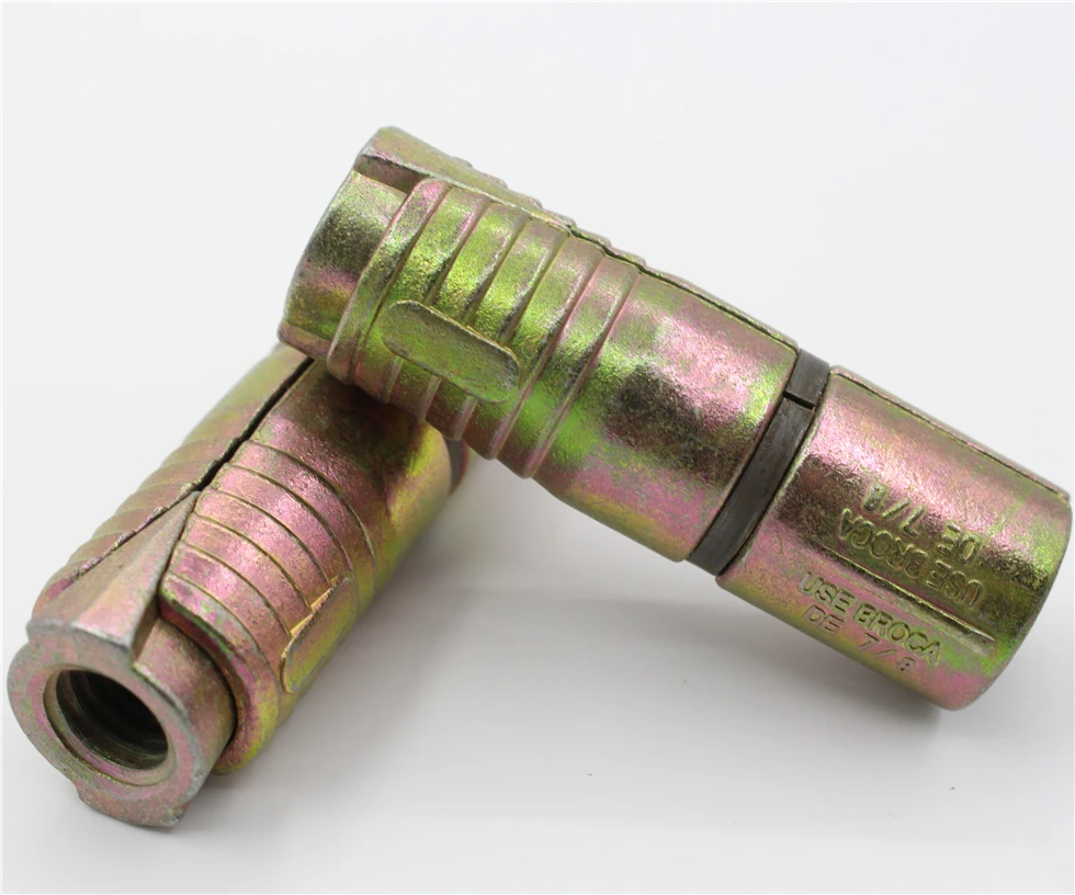 expandable fasteners yellow zinc plated zamac single expansion anchor