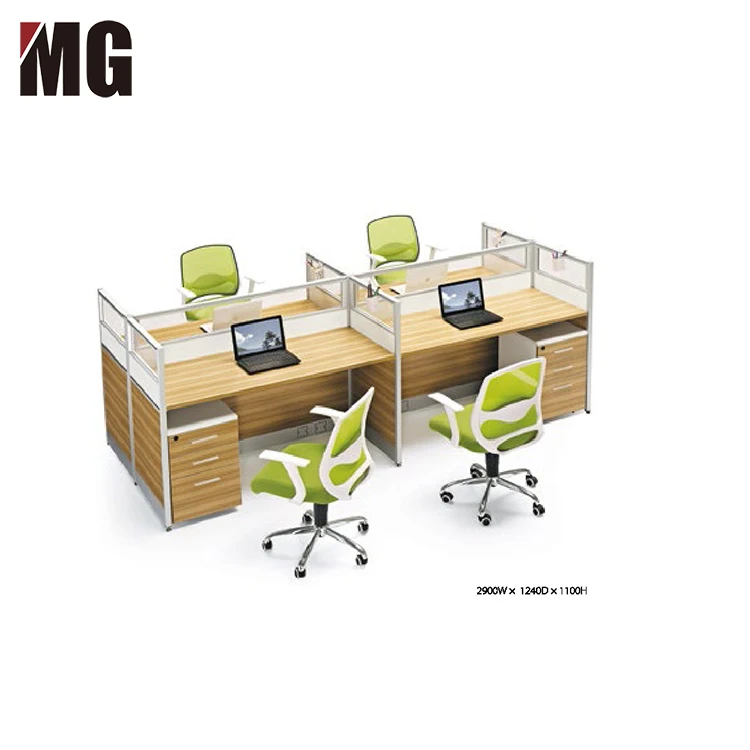 4 Person Workstation Office Furniture Workstation Modern Office Table Photos