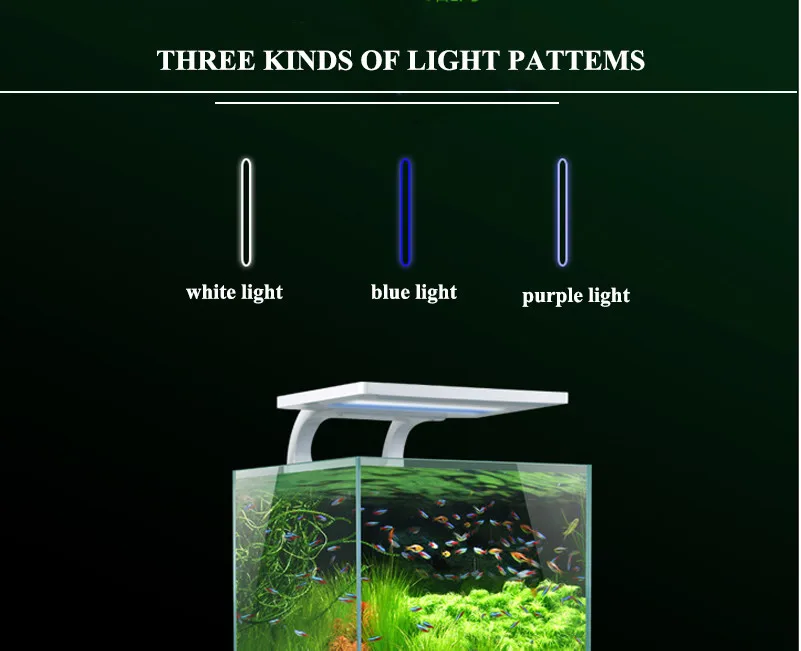 Slim lights simple visual clip acrylic fish tank aquarium acrylic fish tank