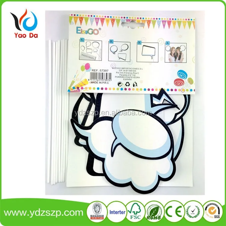 
custom shape birthday celebration handmade diy paper craft with adhesive foam tape 