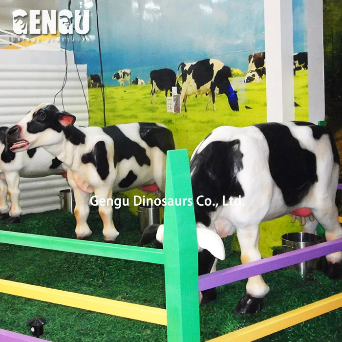 Customized Artificial Fiberglass Life Size Farm Animals Pictures