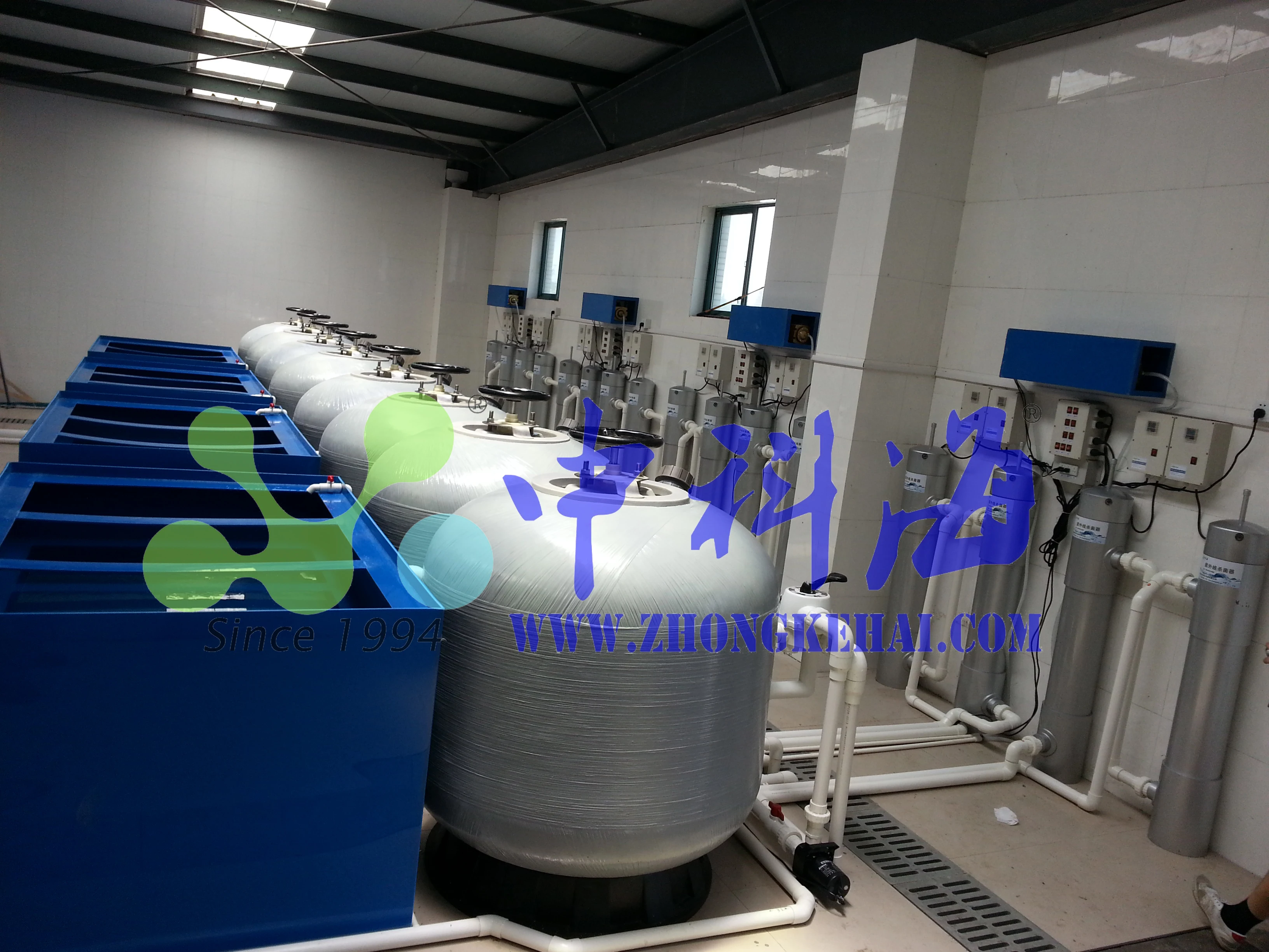 Sand filter for recycling water aquaculture