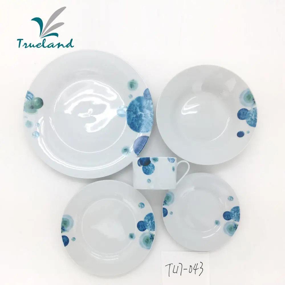 
Porcelain Tunisia Classic Complete Dinnerware Sets White 