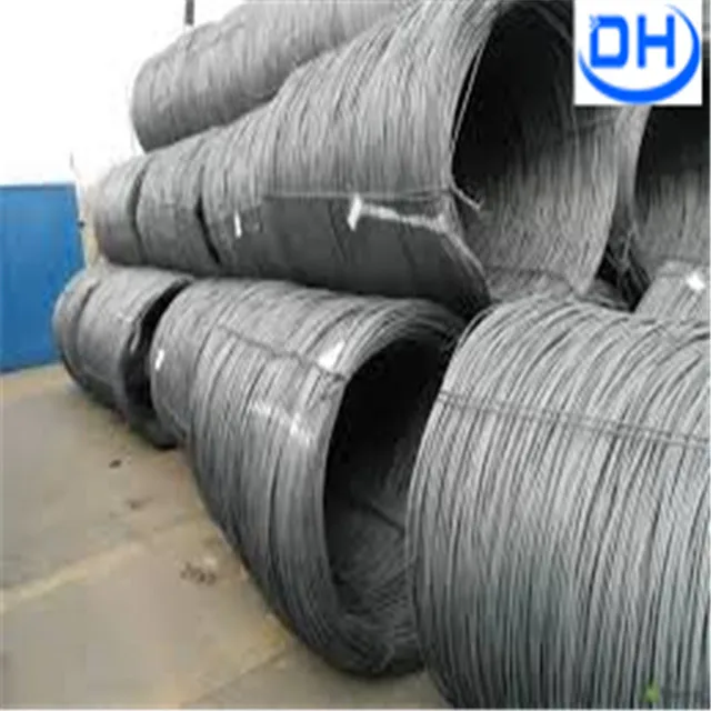 Ребристая стальная проволока 5,5 мм, проволочный стержень в катушках, КОД hs