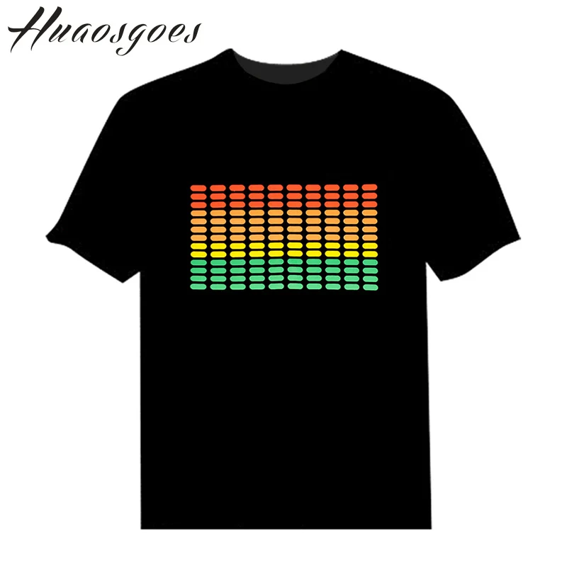 
El Animated flashing t shirt muse el panel t shirt voice activated 