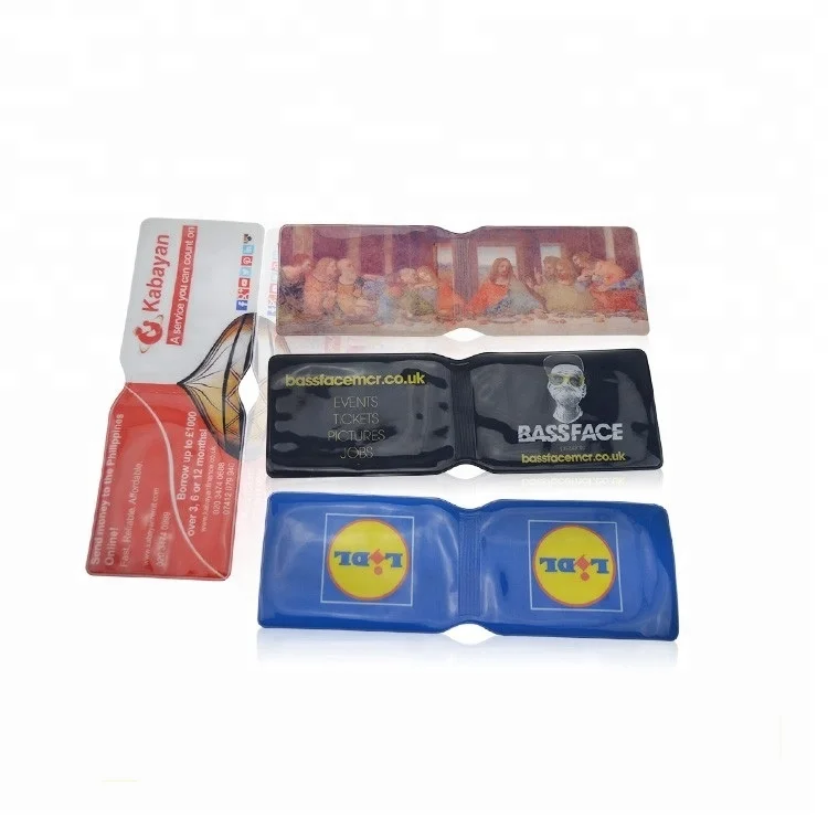 Promotion Men Plastic PVC Oyster Bus Credit Card Holder Wallet