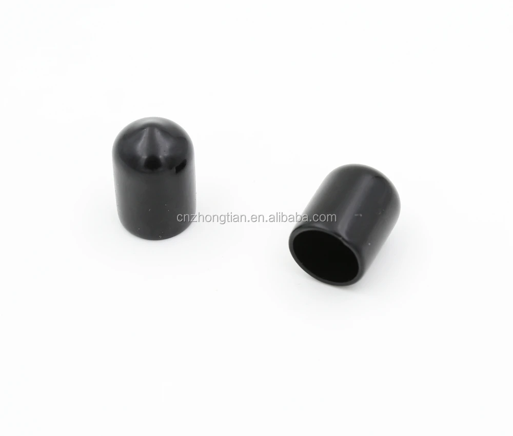 ID 50mm height 30mm Black Rubber End Caps for Pipe tubing