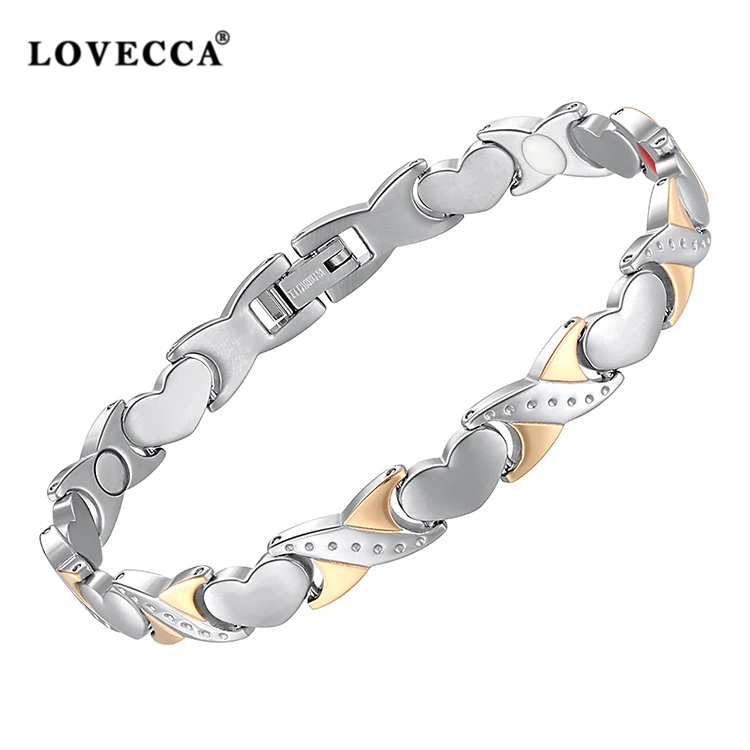 модные здравоохранения нержавеющей стали Ион питания Артериального Давления Корея терапия энергии германий магнитный браслет