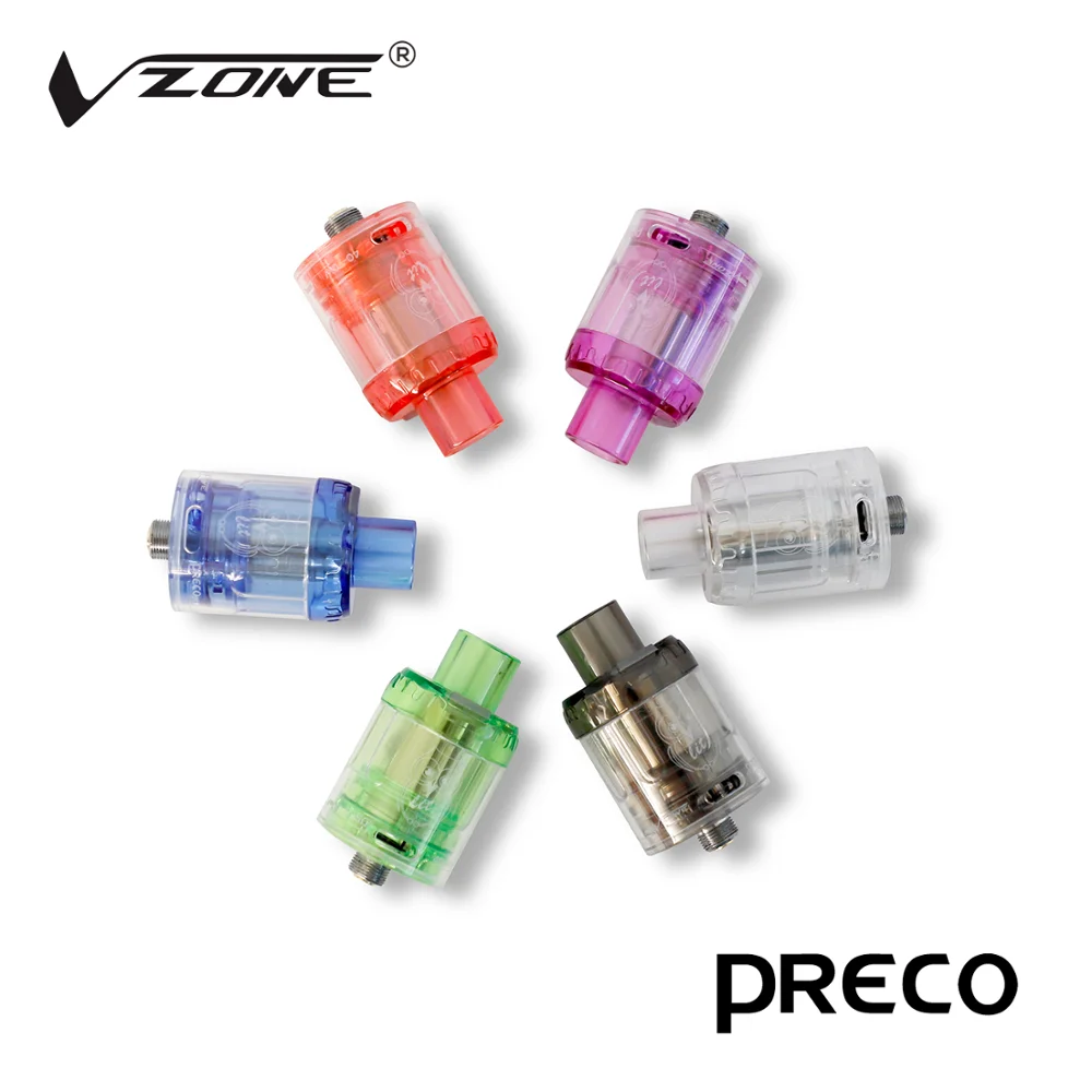 
Vzone hot selling vape atomizer Vzone Preco Tank with 0.15ohm Mesh Coil light weight disposable tank Vzone electronic cigarette 