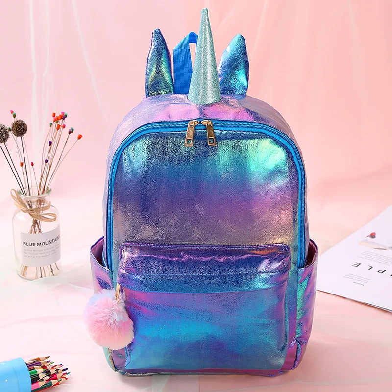
Rainbow Pu Unicorn Teens Backpack School Bags with Unicorn Wholesale School Bags for Girls Backpack to Girls Backpacks Bag 
